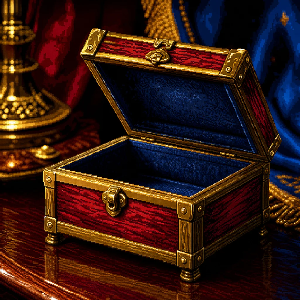 Pixel-art gift box with golden coins for UAE players
